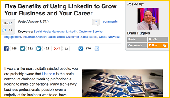 Five Benefits of Using LinkedIn to Grow Your Business and Your Career