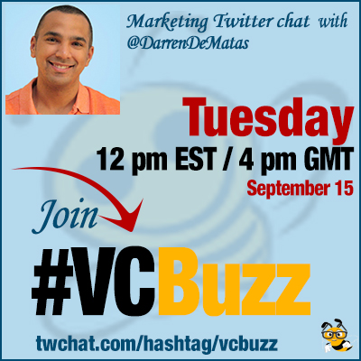 Starting Your Own Ecommerce Business Twitter Chat with @DarrenDeMatas #VCBuzz