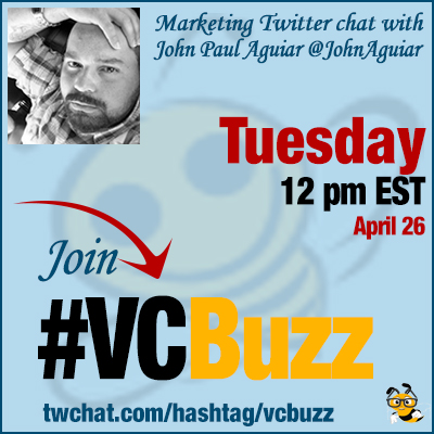 Make Money Blogging Twitter Chat with John Paul Aguiar @JohnAguiar #VCBuzz