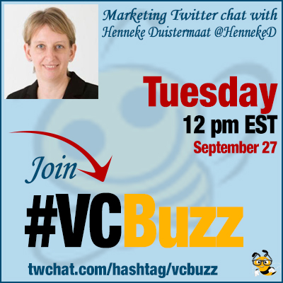 The Art of Business Blogging with Henneke Duistermaat @HennekeD #VCBuzz