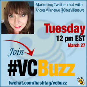 How to Build Your Personal Brand with Twitter Chats w/ Andrea Villeneuve @DreaVilleneuve #VCBuzz