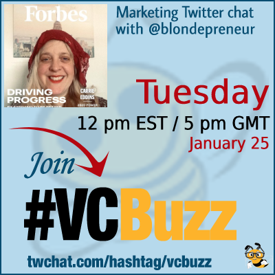 How to Get PR Using Twitter with Carrie Eddins @blondepreneur #vcbuzz